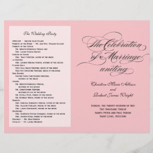 Custom_Blush Wedding Program