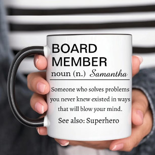 Custom Board Member Definition Mug Corporate Gift
