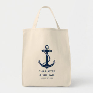Custom Boat Anchor Beach Wedding Swag Tote Bag