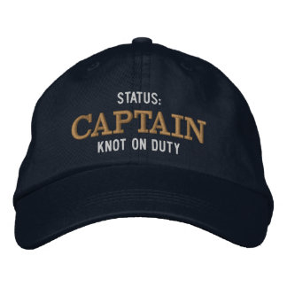 Custom Boat Captain Status Slogan Embroidered Hat