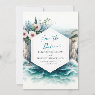 Custom Boho Nautical Wedding Save The Date