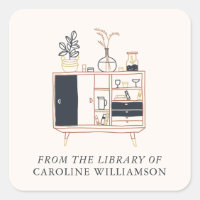 Custom Boho Plants From The Library of Bookplate
