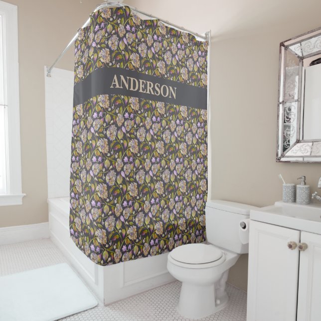 Custom Boho Rustic Leaves Print (In Situ)