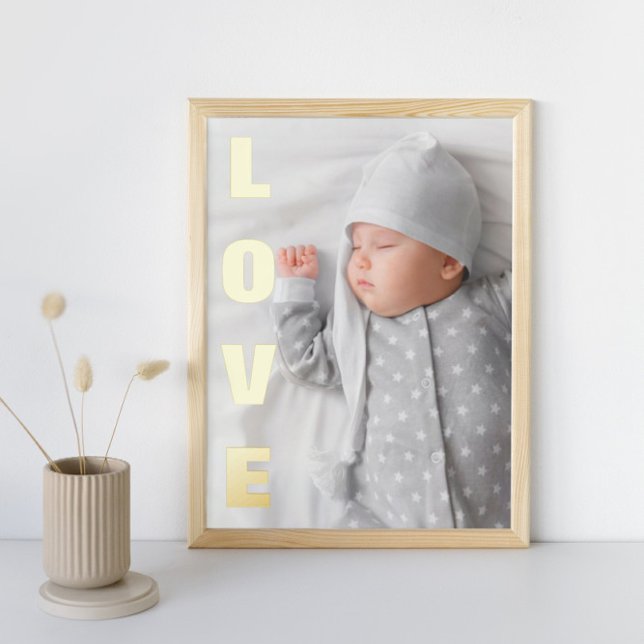 CUSTOM BOLD LOVE LETTERS PHOTO FOIL PRINTS (Creator Uploaded)