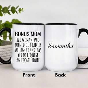 Custom Bonus Mom Definition Funny Stepmother Gift  Mug
