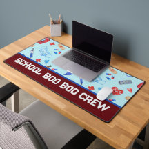 Custom Boo Boo Crew Red Blue School Nurse Gift