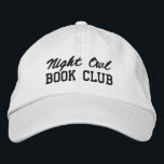 Custom Book Club Name Embroidered Hat<br><div class="desc">Show off your love of reading (and your favorite reading crew) with this custom embroidered book club hat! Personalized with your book club name or any custom text, this hat is the perfect blend of cozy, casual, and bookish style. Use Zazzle’s easy design tools to choose your preferred fonts and...</div>