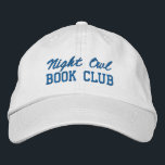 Custom Book Club Name Embroidered Hat<br><div class="desc">Show off your love of reading (and your favorite reading crew) with this custom embroidered book club hat! Personalized with your book club name or any custom text, this hat is the perfect blend of cozy, casual, and bookish style. Use Zazzle’s easy design tools to choose your preferred fonts and...</div>