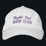 Custom Book Club Name Embroidered Hat<br><div class="desc">Show off your love of reading (and your favorite reading crew) with this custom embroidered book club hat! Personalized with your book club name or any custom text, this hat is the perfect blend of cozy, casual, and bookish style. Use Zazzle’s easy design tools to choose your preferred fonts and...</div>