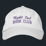 Custom Book Club Name Embroidered Hat<br><div class="desc">Show off your love of reading (and your favorite reading crew) with this custom embroidered book club hat! Personalized with your book club name or any custom text, this hat is the perfect blend of cozy, casual, and bookish style. Use Zazzle’s easy design tools to choose your preferred fonts and...</div>