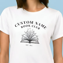 Custom Book Club Name Shirt