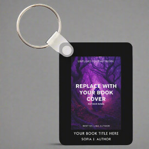 Custom Book Cover Launch Author Promotional Keychain