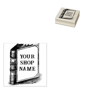 Custom Book Cover Small Business Rubber Stamp