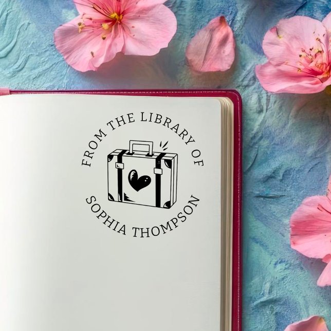 Custom Book | Love Travelling Luggage Self-inking Stamp (Creator Uploaded)