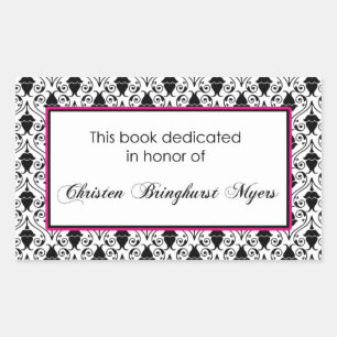 Custom book plate sticker