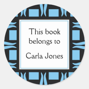 Custom Bookplates Personalized Classic Round Sticker