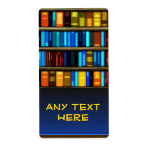 Custom Books In Shelf Bookplate Sticker Labels