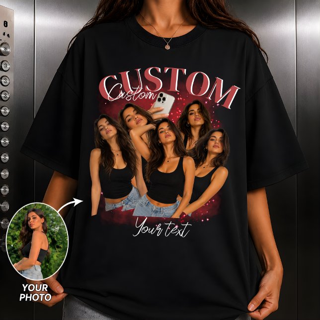 Custom Bootleg Rap Tee Girlfriend Face Personalize (Creator Uploaded)