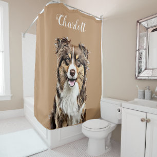 Custom Border Collie Dog Personalized Drawing
