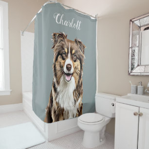 Custom Border Collie Dog Personalized Drawing