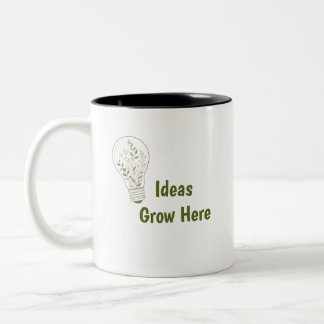 Custom Botanical Light Bulb Mug