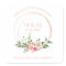 Custom Botanical Wreath in Pink Wedding Sanitizer
