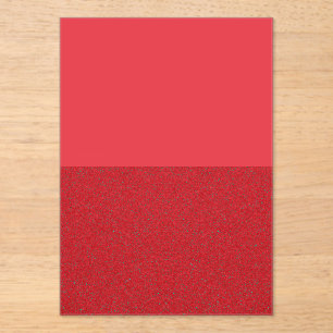 Custom Bottom-Noise Tomato Red Acrylic Invitation