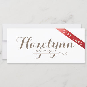 Custom Boutique Gift Certificates