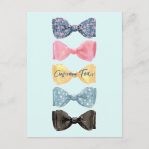 Custom Bow Ties Holiday Postcard