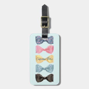 Custom Bow Ties Luggage Tag