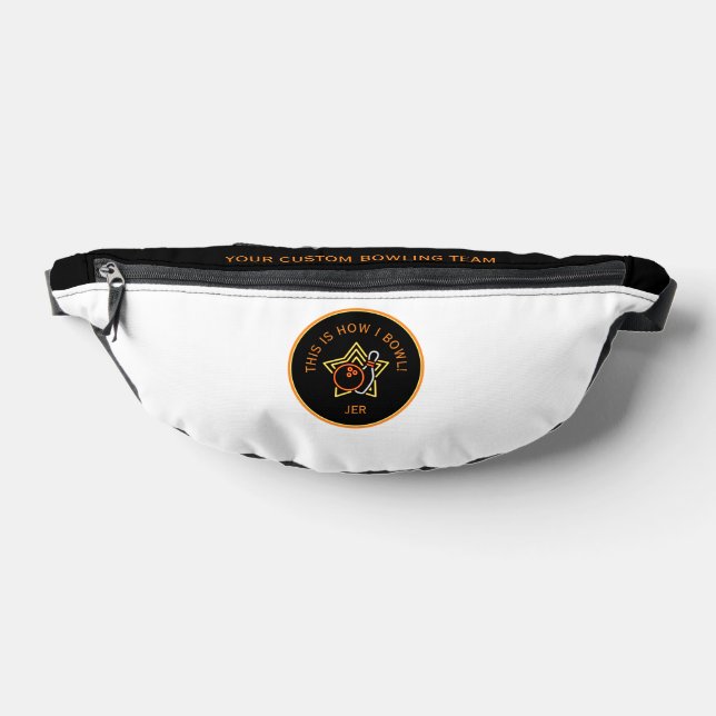 Custom Bowler This Is How I Bowl Sports Funny Fanny Pack (Lay Down)