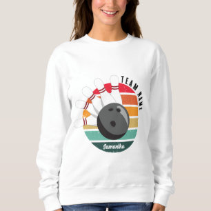 Custom Bowling Pins Team & Player Name Sweatshirt