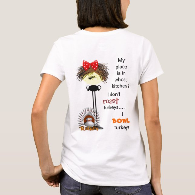 Custom Bowling t-shirts gifts (Back)