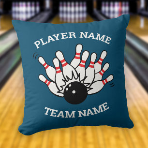 Custom Bowling Team Logo Personalized Pillow