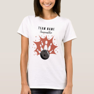 Custom Bowling Team Name T-Shirt