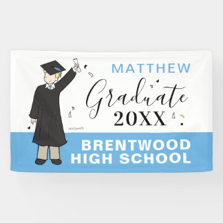 Custom Boy Avatar | High School Graduation Banner