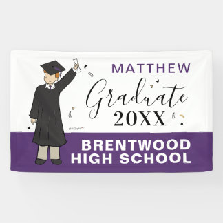 Custom Boy Avatar | High School Graduation Banner