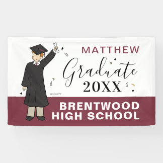 Custom Boy Avatar | High School Graduation Banner