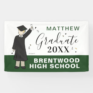 Custom Boy Avatar   High School Graduation Banner