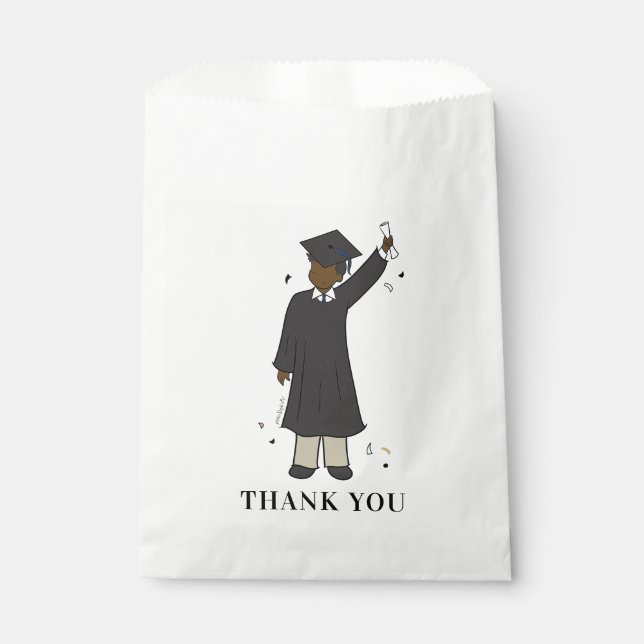 Custom Boy Avatar | High School Graduation Favour  Bag (Front)