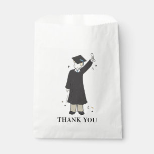 Custom Boy Avatar   High School Graduation Favour  Bag