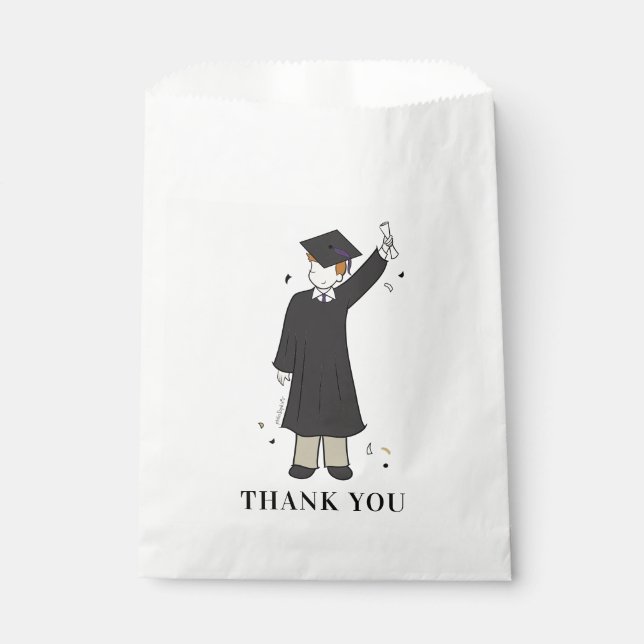 Custom Boy Avatar | High School Graduation Favour  Favour Bag (Front)