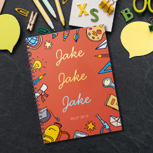 Custom Boy’s Back-to-School Name  Notebook
