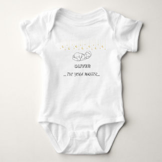 Custom Boy Yoga Master Sleeping Baby Romper