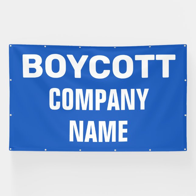 Custom Boycott Banner (Horizontal)