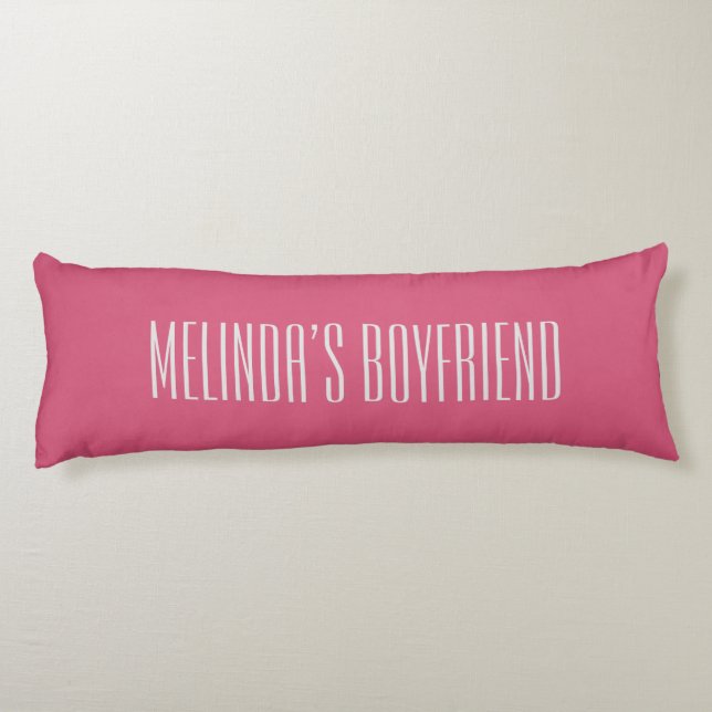 Custom Boyfriend Body Pillow (Back)