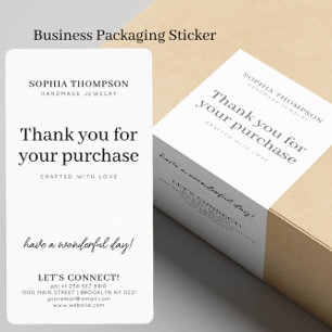 Custom Brand Company Name Minimal Jewelry Business