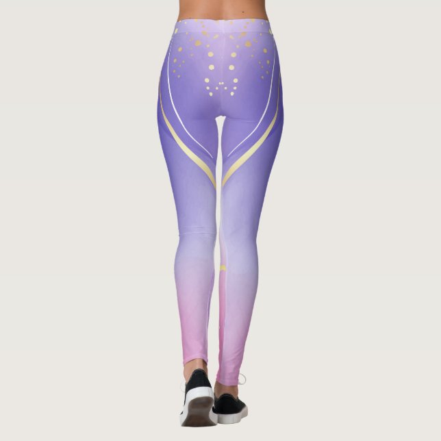 Custom Branded Awareness Elephants Leggings (Back)