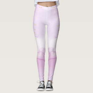 Custom Branded Bold Mixed Prints Gold Accents  Leggings