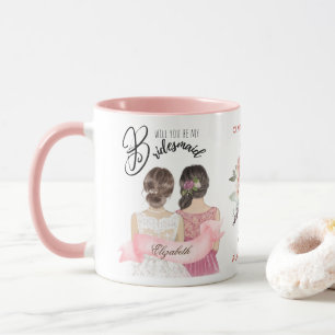 Custom Branded Bridesmaid Proposal Bridal Party Mug